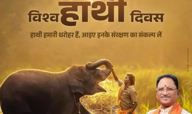 हाथियों के संरक्षण का संकल्प लें और विश्व हाथी दिवस के उद्देश्य को सार्थक करें।