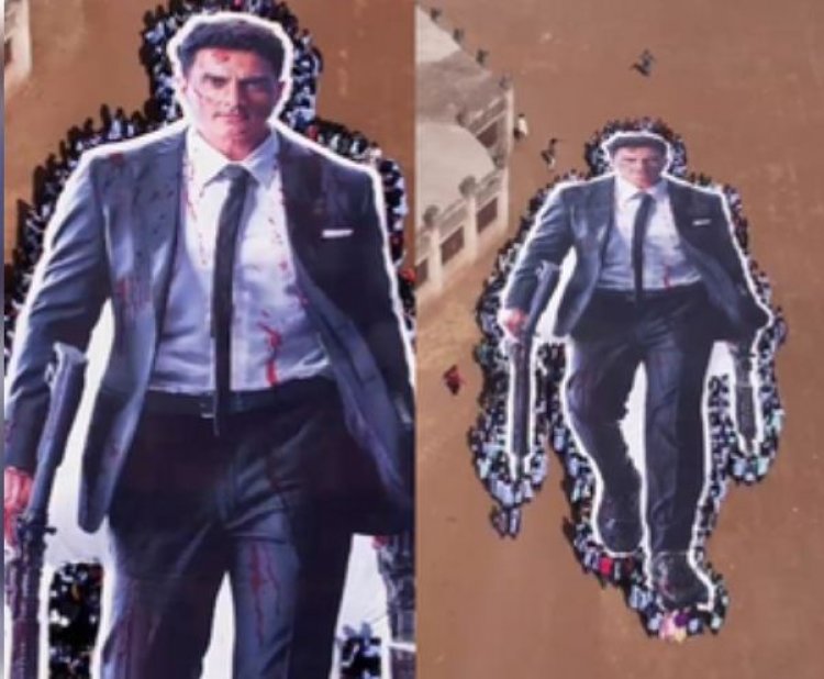 शोलापुर के 500 छात्रों ने सोनू सूद का बनाया 390 फुट लंबा कटआउट