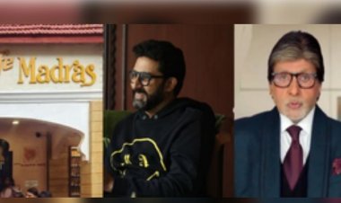 भारत की जीत के बाद बिग बी और अभिषेक ने कैफे मद्रास में दक्षिण भारतीय व्यंजनों का लुत्फ उठाया