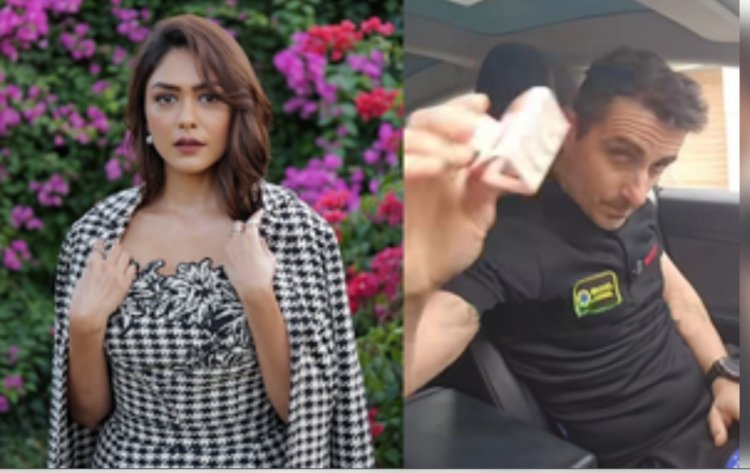 मृणाल ठाकुर ने ड्राइविंग के दौरान हेयर क्लिप न पहनने की दी सलाह, शेयर किया वीडियो