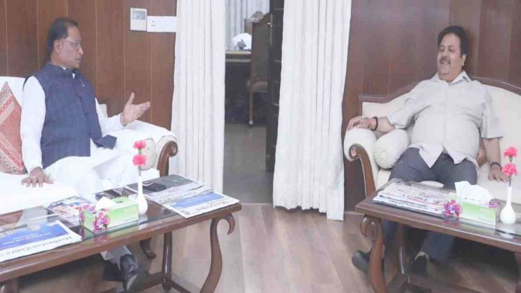BCCI के उपाध्यक्ष राजीव शुक्ला ने मुख्यमंत्री विष्णुदेव साय से की मुलाकात.