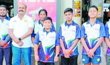 9वीं आईपा नेशनल पिक्लबॉल स्पर्धा में छग टीम रवाना